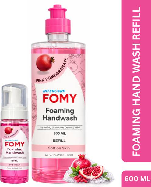 Intercorp Fomy FOMY Foaming Hand Wash 160 ml Pump with 500 ml Refill Combo Hand Wash Bottle