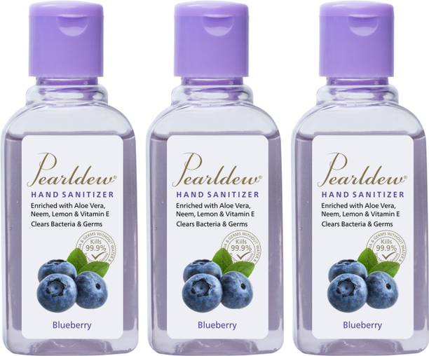 Pearldew (Blueberry) | Aloe & Neem | Paraben Free 60 ml Hand Sanitizer Bottle