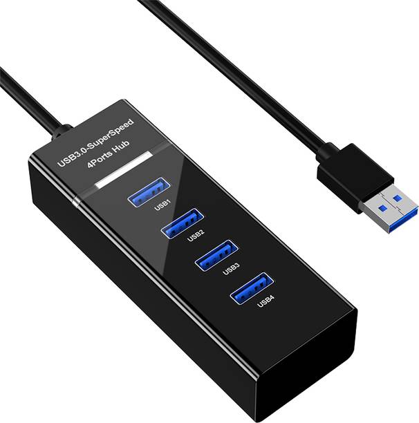 SDMINITEK 3.0 USB HUB 4 Port 3.0 USB HUB High-Speed Portable Mini-Hub 3.0 Super Speed for Pendrive, Mouse, Keyboards, Camera, Mobile, Tablet, PC, Laptop, TV Etc. USB Hub