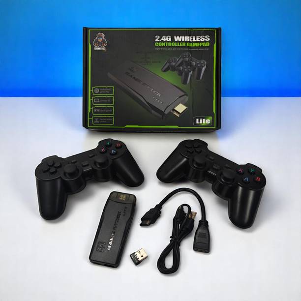 Uphaar by OMG 4K Game Stick with Dual Wireless Controllers |HDMI Video Game| Classic Games Handheld Gaming Console