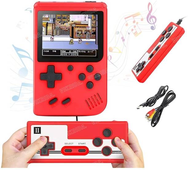 VikriDa Game Box 400 in 1: Handheld Retro Game Console with 400 Classic Games, 2 Player Handheld Gaming Console
