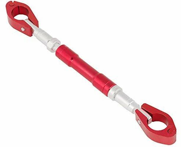 Philomena Universal Adjustable Motorcycle Handlebar/Handle Rod Cross Bar Red Clip-on Handle Bar