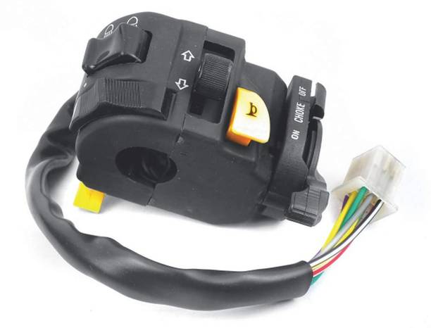 UNO MINDA Handle Bar Switch (Left Side) with Kick Start For TVS Victor New SW-0657B Handle Bar