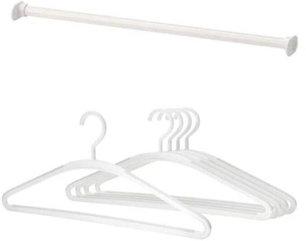 IKEA clothes rail 60x55 white, 1 unit,+ Hanger, white/grey (5 pack) Plastic Dress Pack of 5 Hangers For  Dress
