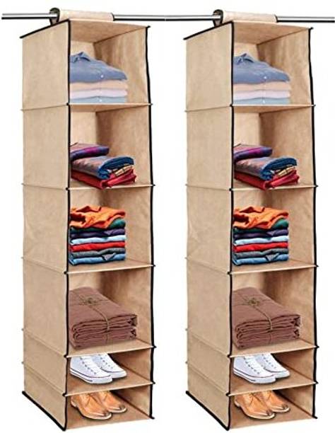 ShubhKraft Space Saving Hanging Wardrobe Rack – 6 Layer Clothes Organizer Closet Organizer