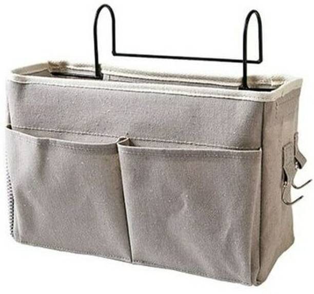 AMEEDARSHAN Bed Storage Bag Large Capacity for Sorting Magazine Accessories Organizer, Stationery Organizer, Regular Organizer