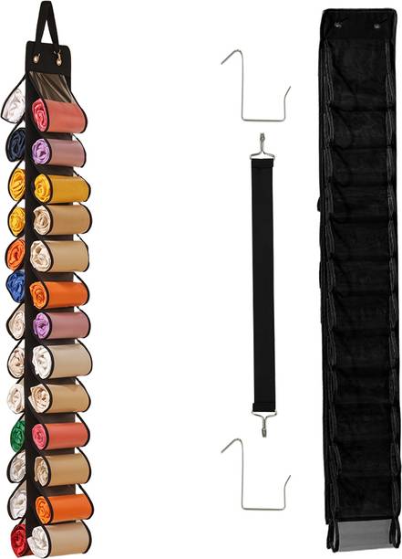 Ofifo Hanging Wardrobe Organizer 26-Pocket Clear Organizer for Tops Vests Yoga Pants Closet Organizer