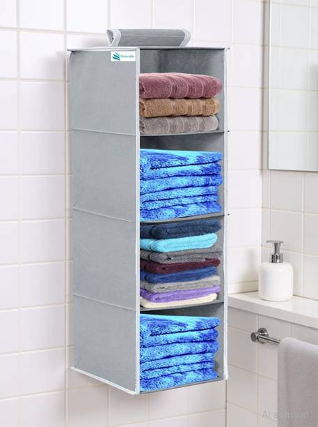 Unicrafts 4 Section Closet Organizer - Hanging Shelves Closet Organizer