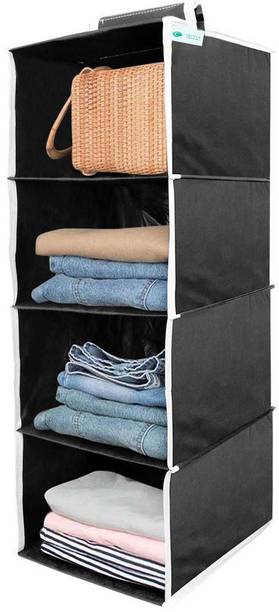 Skylii Shelf Closet Hanging Organizer/ Wardrobe Organizer For Clothes Storage ( Black ) Accessories Organizer, Closet Organizer, Regular Organizer, Shoe Organizer