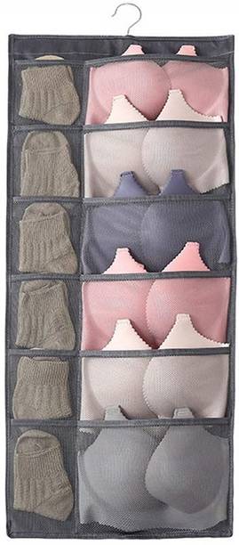 Lufarp 30 Pocket Dual Sided Hanging Organizer Mesh Pockets For Underwear Closet Organizer