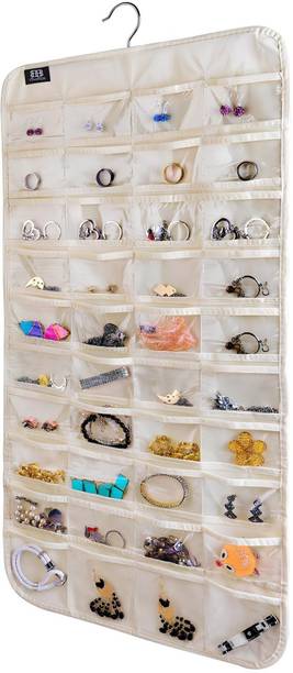 Kottify Double Sided 56 Pockets Hanging Jewelry Organizer,Accessories Organizer Accessories Organizer, Regular Organizer, Jewellery Organizer, Closet Organizer