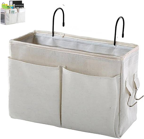 Dhvyant Mart Bed Hanging Pocket For Tablet, Magazine, Notebooks, Goggles, TV Remote, Pens Bedside Organizer
