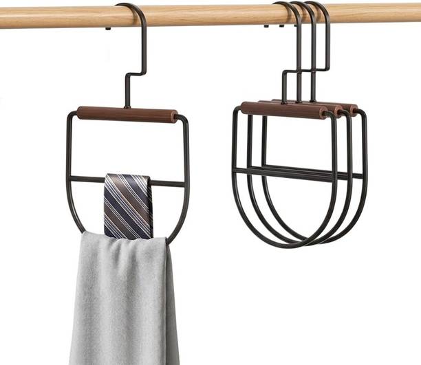 gustave Metal Scarf Hanger Organizer Rotatable Foldable Space Saving Closet Rack Scarf Organizer