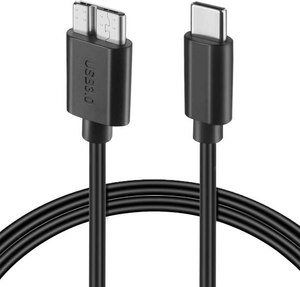 Jihaan 2-in-1 Cable 1 m hard disk cable hard drive cable hdd cable seagate cable hard disk usb cable hard disk to type c cable