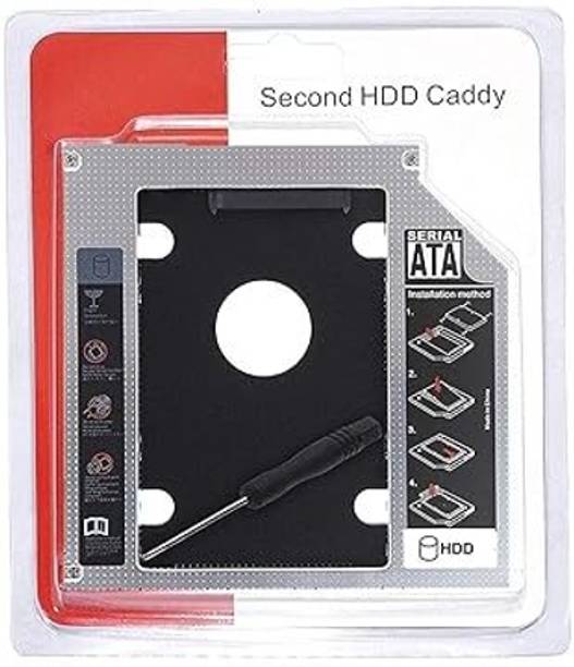 RuhZa 2nd Hard Disk Drive 2.5'' HDD Caddy 2.5 inch 12.7mm Universal 2nd Hard Disk Drive 2.5'' HDD Caddy
