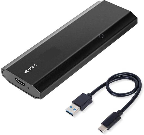 ALRITO USB-3.1 Gen2 Type-C M.2 NGFF/NVMe Sata Metal Body Enclosure 2.5 inch Shock Resistant NGFF/NVMe Support | Portable SSD External Metal Body Enclosure