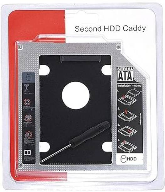 RuhZa 2nd Hard Disk Drive 2.5'' HDD Caddy for 12.7mm 2.5 inch 12.7mm Universal 2nd Hard Disk Drive 2.5'' HDD Caddy