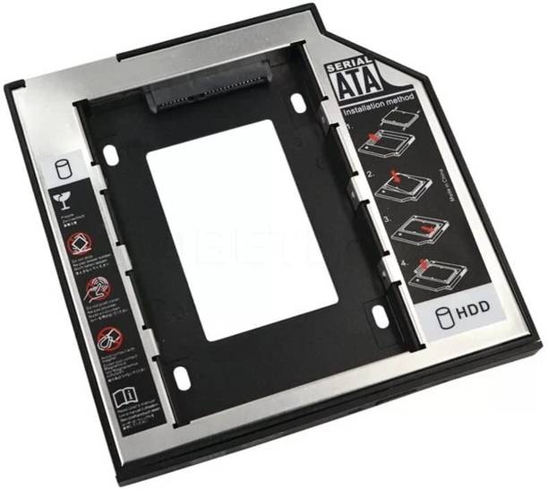 Black Buck Laptop Second HDD DVD Slot 2.5 inch Sata