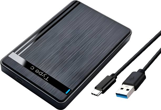 Techsync 2.5' SATA To USB 3.0: For SSD, HDD With Type C Interface 2.5 inch USB Type-A HDD/SSD Enclosure