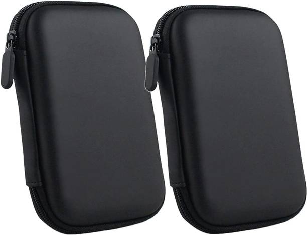 NIGSUR 2-Pack Hard Disk Drive Pouch 2.5 inch Shock Resistant Water Proof HDD Case Cover