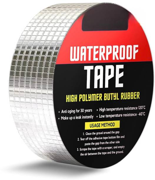 RAGHAVAM Super Strong Permanent Repair Roof Adhesive Waterproof tape (2 Inch (5CM*5M) 5 m Duct Tape