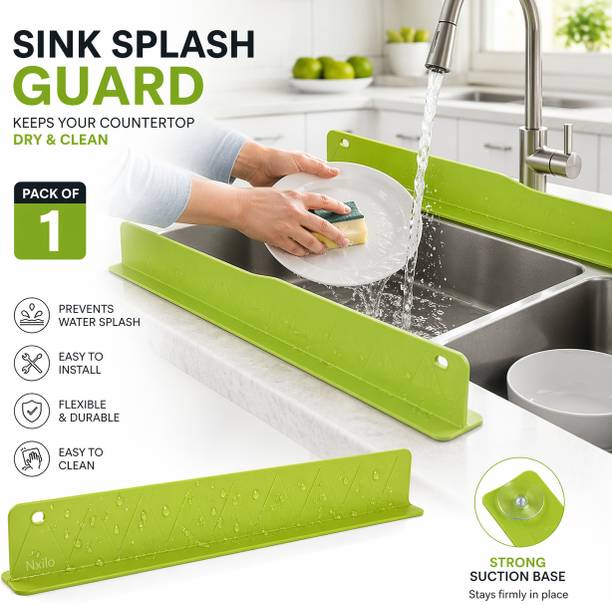 kazawak Kitchen Faucet Splash Guard Silicone Anti Splash Shield 40 cm Single Sided Tape