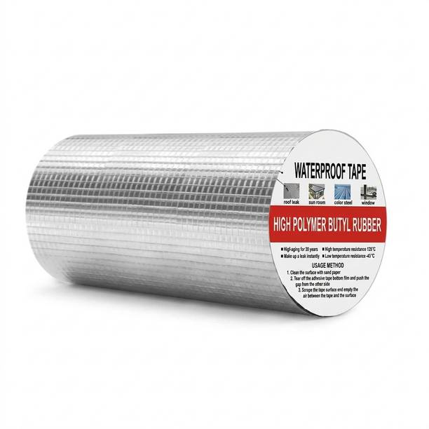 RAGHAVAM Adhesive Waterproof tape 8Inch20CM*5MeterSuper Strong Permanent Repair Roof 5 m Duct Tape