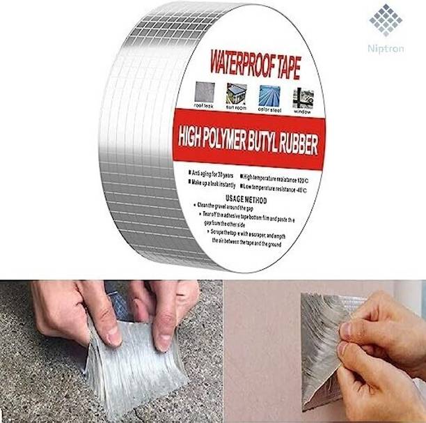 NIPTRON Leakage Repair Waterproof Tape for Pipes Leakage Roofs Water Leakage Solution 5 m Butyl Tape