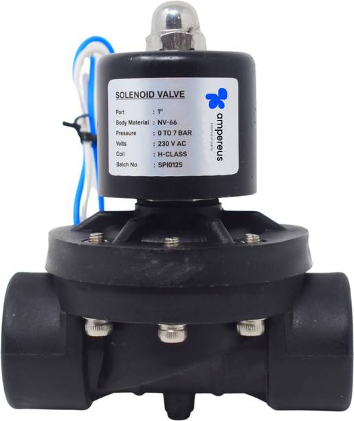 AMPEREUS AC 230V Electric Solenoid Valve 1" Normally Closed Direct Action for Water/Air Automatic Control Valves