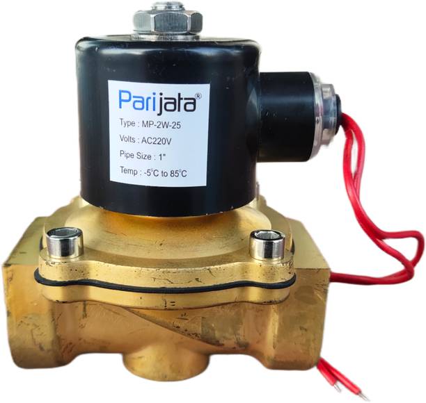 Parijata AC220V 1 inch Water/Air Closed Brass Electric Solenoid Valve Water Air Fuels Automatic Control Valves