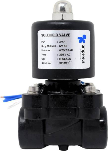 AMPEREUS AC 230V Electric Solenoid Valve 3/4" Normally Closed Direct Action for Water/Air Automatic Control Valves