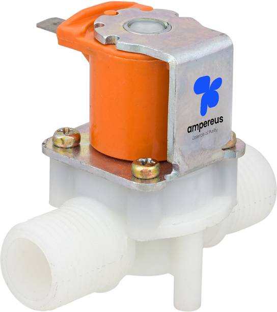 AMPEREUS SV for RO Water Purifier 1/2 inch, Highsure Brass Solenoid Valve 24V, SV valve Automatic Control Valves