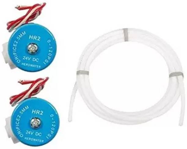 PPSACCESSORIES Ro Solenoid Valve 24V SV 2 Piece, 5 Meter 1/4" Pipe Automatic Control Valves