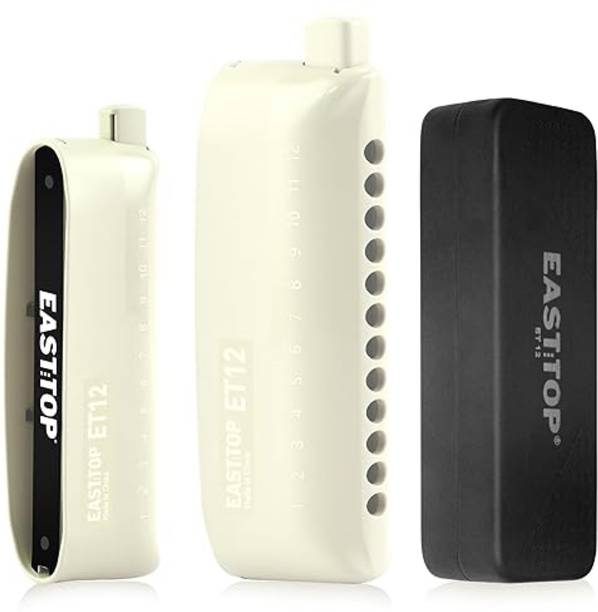EASTOP EAST TOP ET12 WHITE - 12 Hole Chromatic Harmonica C Key Mouth Organ