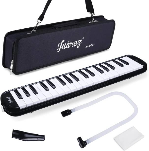 Juarez JMLD37BK 37-Key Soprano Melodica Air Piano w/ Bag, Tube & Mouthpiece