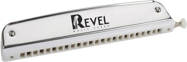 REVEL RVL-HA24SCS Harmonica For Beginner, Hobbyist, Professional Silver