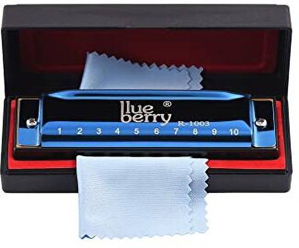 BLUEBERRY R-1003 Key of C 10 Holes 20 Tones Blues Harp Diatonic Mouth Organ Harmonica