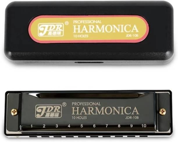 ketostics MOUTH ORGAN/HARMONICA 10 HOLES 20 TONES (KEY OF C) SILVER CHROME