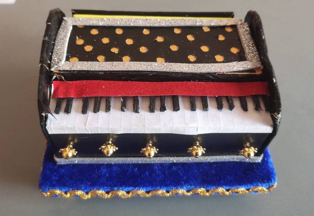 new jaibharat musicals only showpiece harmonium high Octave Hand Pumped Harmonium