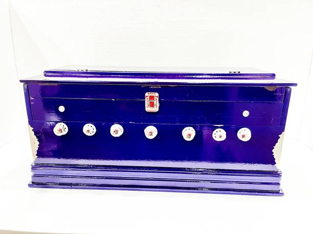 KHALSA MUSICAL Harmonium - & Kids, 7 Stopper, 39 Keys, 2 Reeds (Bass- Male) 3.2 Octave Hand Pumped Harmonium