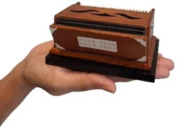 Minicreature Miniature Musical Instrument Harmonium Musical Instrument Harmonium 3 1/2 Octave Hand Pumped Harmonium
