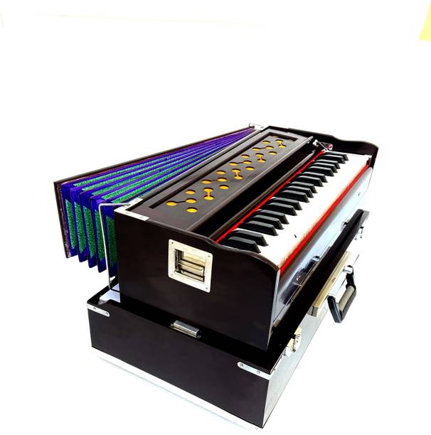 KHALSA MUSICAL (42 keys) Folding Harmonium high sound Quality Bag 3.5 Octave Harmonium 3.5 Octave Foot Pumped Harmonium