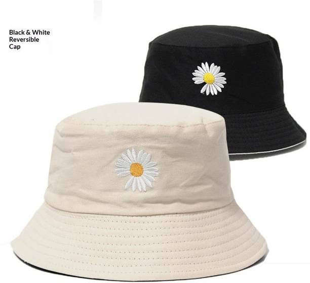 Mopslik Reversible Bucket Hat Fisherman Hat Summer Hat for Men and Women