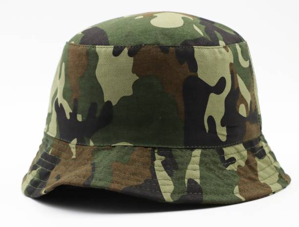 HouseOfCommon Unisex Bucket Hat Beach Sun Hat Fishing Hat Army Hat