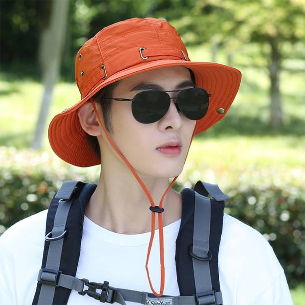 AlexVyan Casual Beach Hat SunVisor Hat for Gents UV Protection Wide Brim Summer Hat Cap.