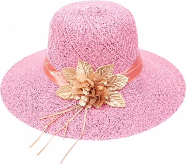 Trubliz Women’s Stylish Flower Sun Hat | Wide Brim UV Protection Beach Hat