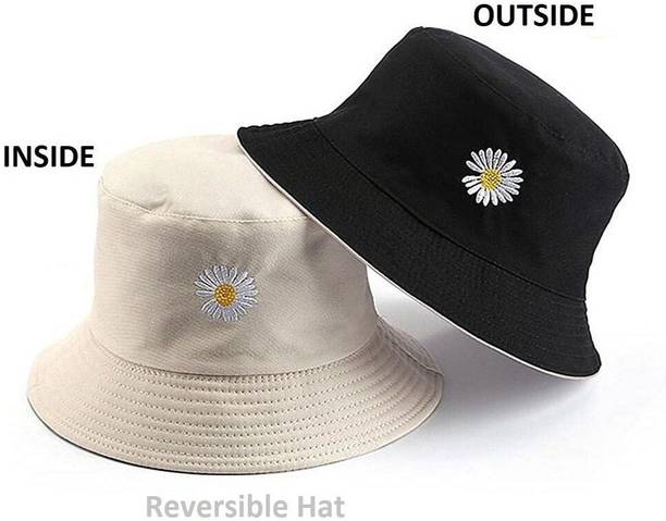 Mopslik Reversible Bucket Hat Fisherman Hat Summer Hat for Men and Women