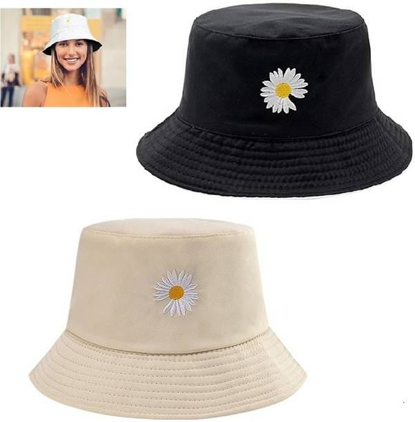 LAKSHMINARAYAN SALES Women Bucket Hat ,Foldable Cotton Hat Casual Outdoor Cap