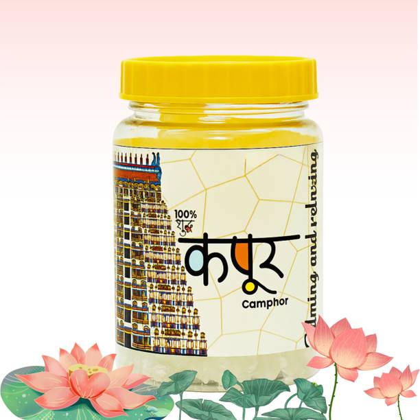 HOUSEOFSHRI Pure Camphor Crystals | Natural Kapoor for Pooja & Fresh Fragrance