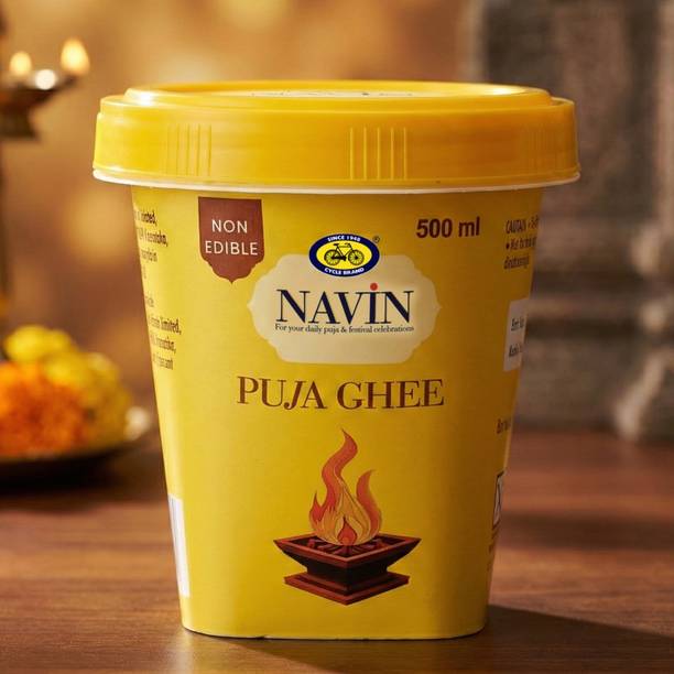 Cycle Pure 500ml Puja Ghee | Non-Edible Ghee for Diyas, Aarti & Sacred Rituals